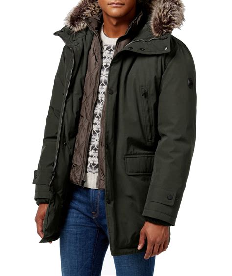 michael kors winter jacket mens faux fur|Michael Kors discount coats.